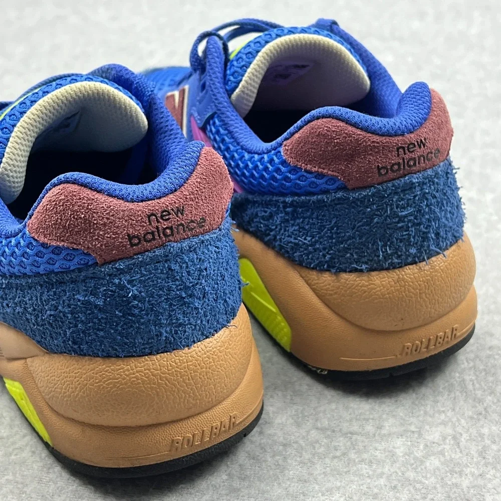 New Balance 580 Sneakers Men's 7‎ Blue Multi-Color Gum Rollbar Athletic Shoes